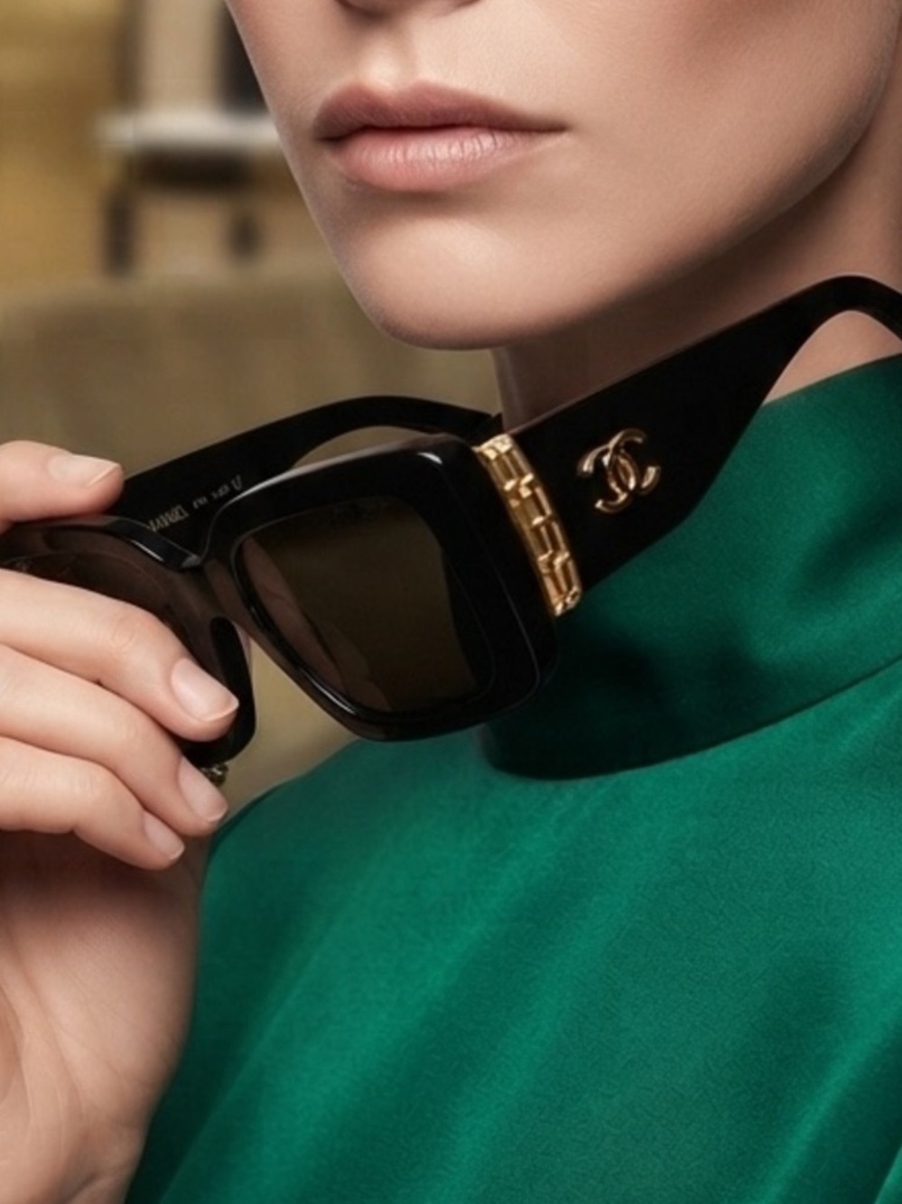 CHANEL Unisex Style Oversized Sunglasses